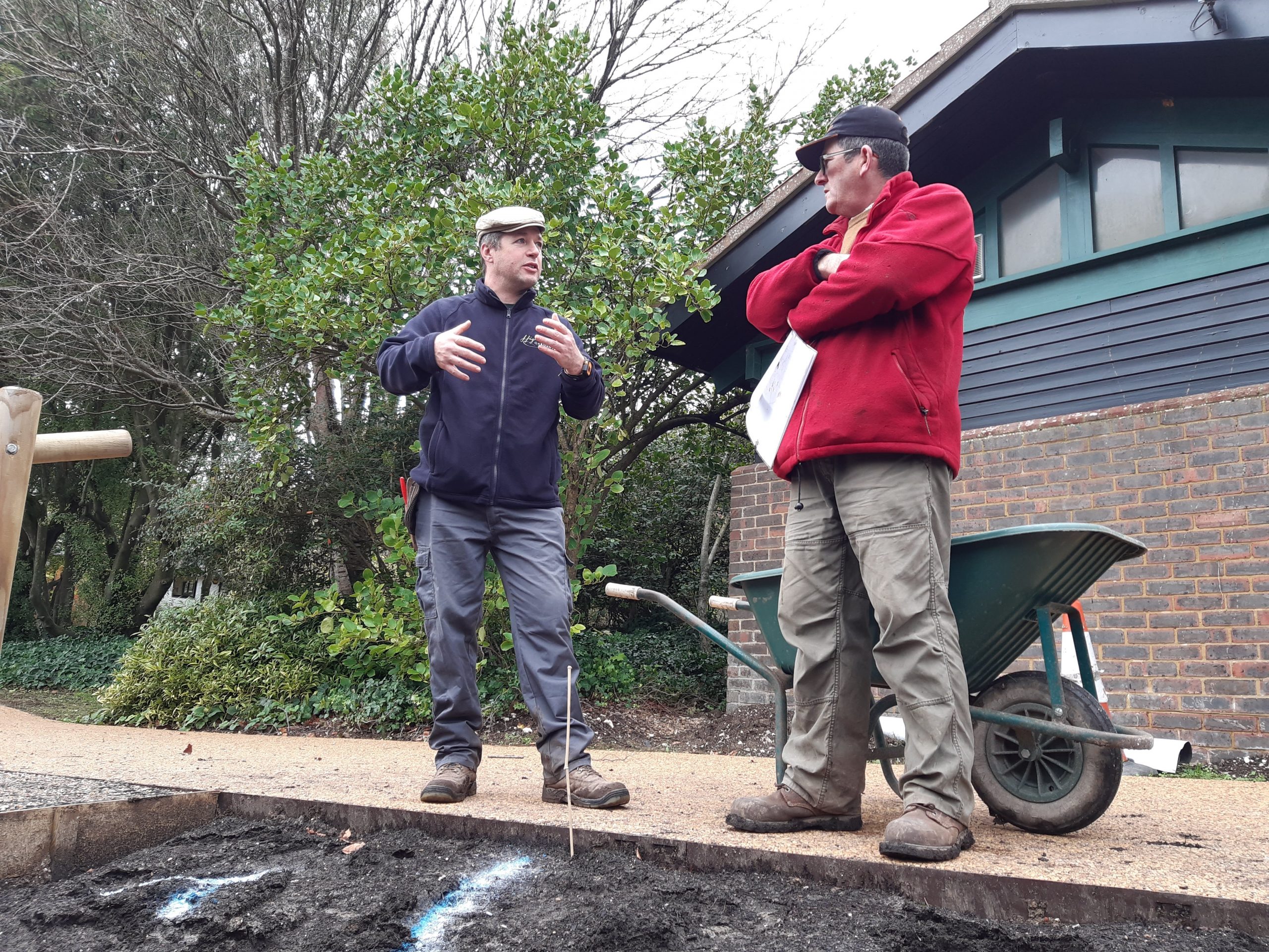 Gardener Toby & Paul from Sussex Prairie Gardens. Photo by Worthing Borough Council