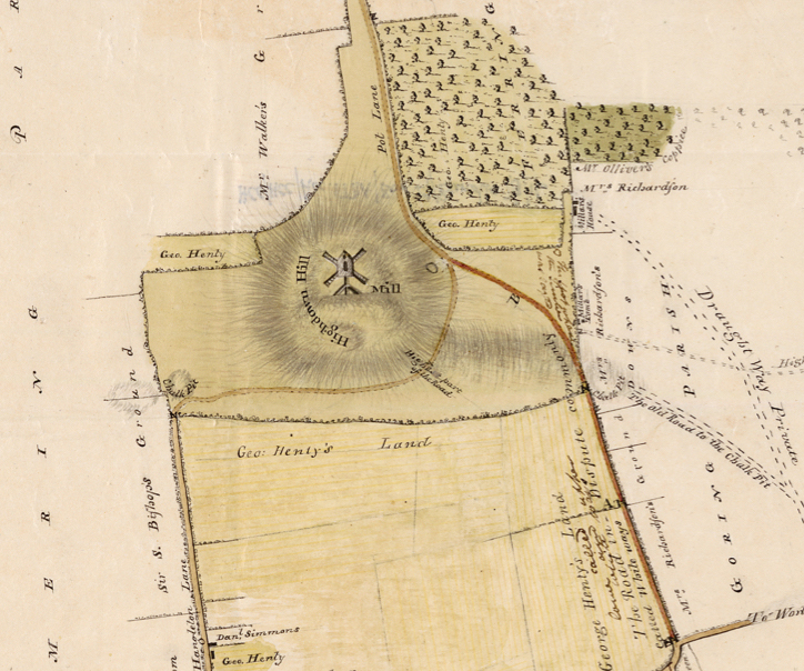 Detail from plan of Road from West Ferring to Clapham Common, 1820, West Sussex Record Office
