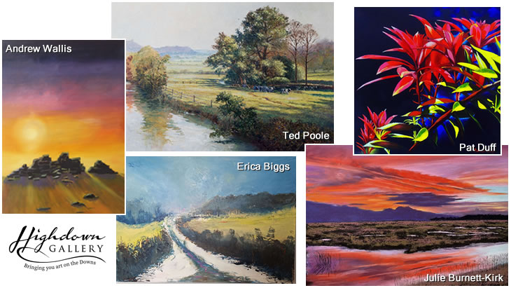 Five Go Painting - Andrew Wallis, Ted Poole, Pat Duff, Erica Biggs and Julie Burnett-Kirk